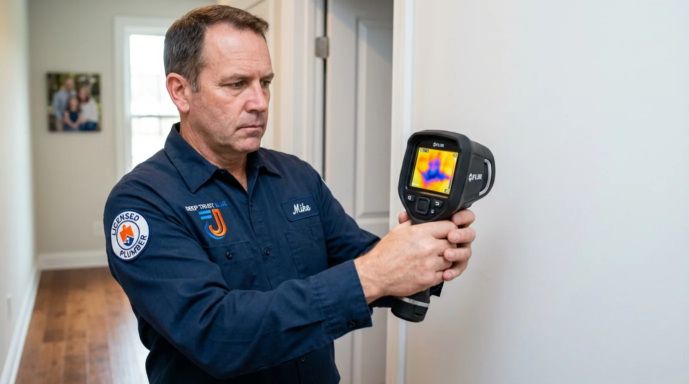 Thermal imaging leak detection by Johns Plumbing LLC in Eyota